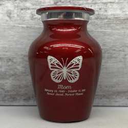 Customer Gallery - Butterfly Keepsake Urn - Ruby Red