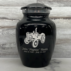 Customer Gallery - Classic Tractor Sharing Urn - Jet Black