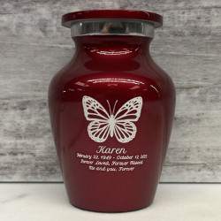 Customer Gallery - Butterfly Keepsake Urn - Ruby Red
