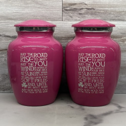 Customer Gallery - Irish Blessing Sharing Urn - Rose Pink