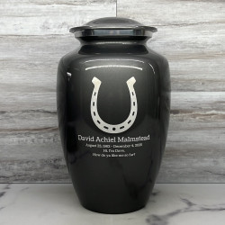 Customer Gallery - Horseshoe Cremation Urn - Gunmetal Gray