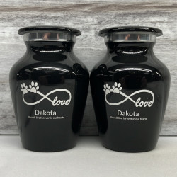 Customer Gallery - Keepsake Infinite Love Pet Cremation Urn - Jet Black