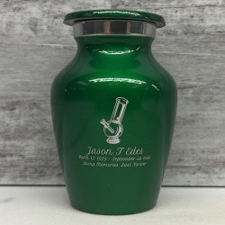 Customer Gallery - Marijuana Bong Keepsake Urn - Shamrock Green