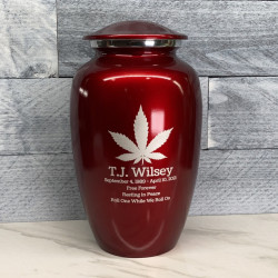 Customer Gallery - Marijuana Cremation Urn - Ruby Red