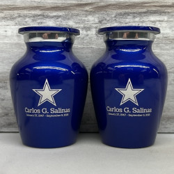 Customer Gallery - Dallas Star Keepsake Urn - Midnight Blue