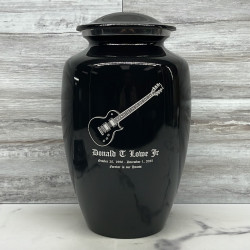 Customer Gallery - Electric Guitar Cremation Urn - Jet Black