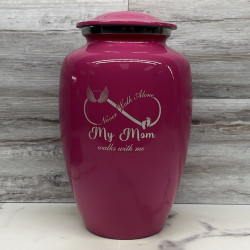 Customer Gallery - My Mom Walks With Me Cremation Urn - Rose Pink