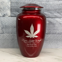 Customer Gallery - Marijuana Cremation Urn - Ruby Red