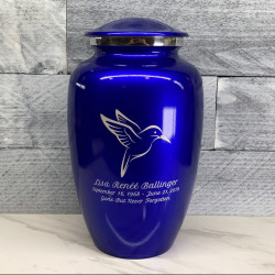 Customer Gallery - Hummingbird Cremation Urn - Midnight Blue