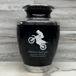 Customer Gallery - Dirt Bike Cremation Urn - Ebony Black