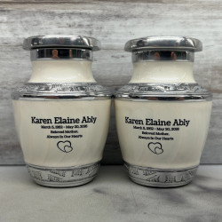 Customer Gallery - Radiant White Keepsake Urn