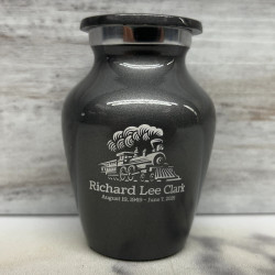 Customer Gallery - Train Keepsake Urn - Gunmetal Gray