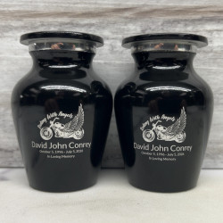 Customer Gallery - Riding with Angels Motorcycle Keepsake Urn - Jet Black