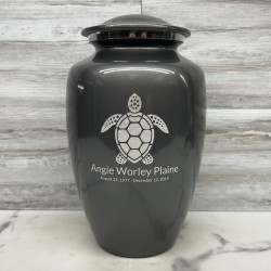 Customer Gallery - Sea Turtle Cremation Urn - Gunmetal Gray