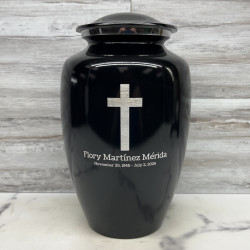 Customer Gallery - Cross Cremation Urn - Jet Black