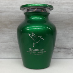Customer Gallery - Hummingbird Keepsake Urn - Shamrock Green