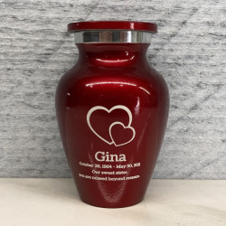Customer Gallery - Loving Hearts Keepsake Urn - Ruby Red