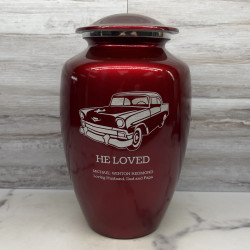 Customer Gallery - Classic Car II Cremation Urn - Ruby Red