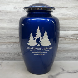 Customer Gallery - Sasquatch Cremation Urn - Midnight Blue