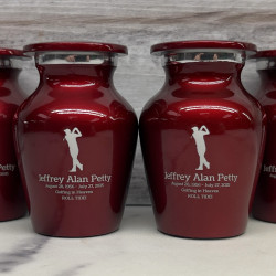 Customer Gallery - Golf Keepsake Urn - Ruby Red