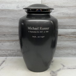 Customer Gallery - Gunmetal Gray Cremation Urn