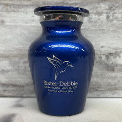 Customer Gallery - Hummingbird Keepsake Urn - Midnight Blue