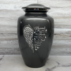 Customer Gallery - At Peace Cremation Urn - Gunmetal Gray