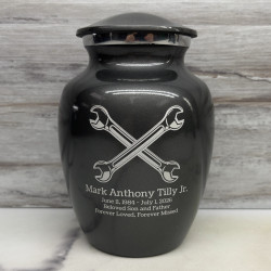 Customer Gallery - Mechanic Wrench Sharing Urn - Gunmetal Gray