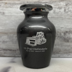 Customer Gallery - Bulldozer Keepsake Urn - Gunmetal Gray