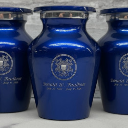 Customer Gallery - Coast Guard Keepsake Urn - Midnight Blue