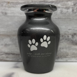 Customer Gallery - Keepsake Pawprints Pet Cremation Urn - Gunmetal Gray