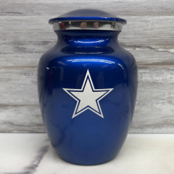 Customer Gallery - Dallas Star Sharing Urn - Midnight Blue