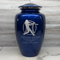 Customer Gallery - Baseball Cremation Urn - Midnight Blue
