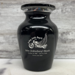 Customer Gallery - Riding with Angels Motorcycle Keepsake Urn - Jet Black