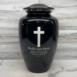 Customer Gallery - Cross Cremation Urn - Jet Black