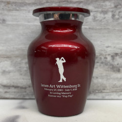 Customer Gallery - Golf Keepsake Urn - Ruby Red