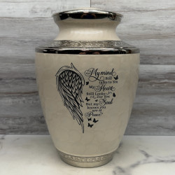 Customer Gallery - At Peace Cremation Urn - Radiant White