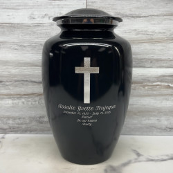 Customer Gallery - Cross Cremation Urn - Jet Black
