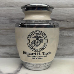 Customer Gallery - Marine Corps Sharing Urn - Radiant White