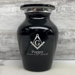 Customer Gallery - Masonic Keepsake Urn - Jet Black