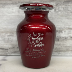 Customer Gallery - You Are My Sunshine Keepsake Urn - Ruby Red