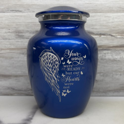 Customer Gallery - Your Wings Were Ready Sharing Urn - Midnight Blue