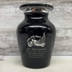 Customer Gallery - Riding with Angels Motorcycle Keepsake Urn - Jet Black