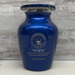 Customer Gallery - Navy Keepsake Urn - Midnight Blue