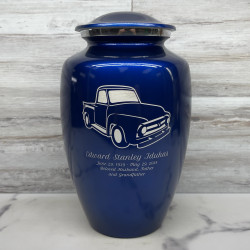 Customer Gallery - Classic Stepside Truck Cremation Urn - Midnight Blue