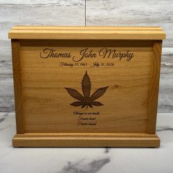 Customer Gallery - Marijuana Cremation Urn - Signature Alder