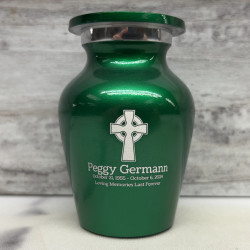 Customer Gallery - Celtic Cross Keepsake Urn - Shamrock Green