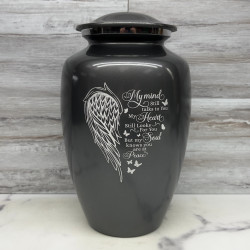 Customer Gallery - At Peace Cremation Urn - Gunmetal Gray
