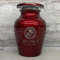 Customer Gallery - Marine Corps Keepsake Urn - Ruby Red
