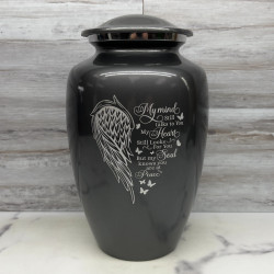 Customer Gallery - At Peace Cremation Urn - Gunmetal Gray
